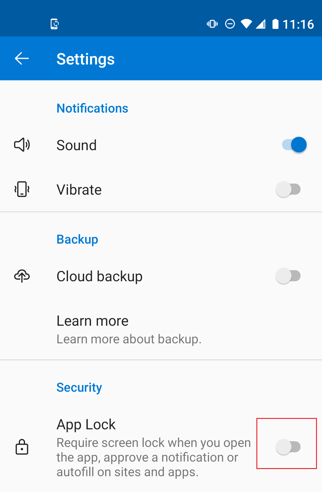 Imaging of during off device lock 